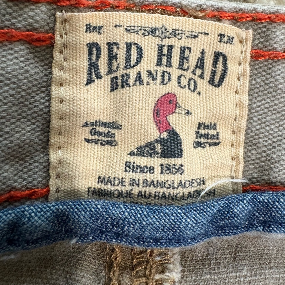 Red Head Brand Co Jeans 38x34 Khaki Straight Leg Workwear Outdoor - Picture 5 of 9